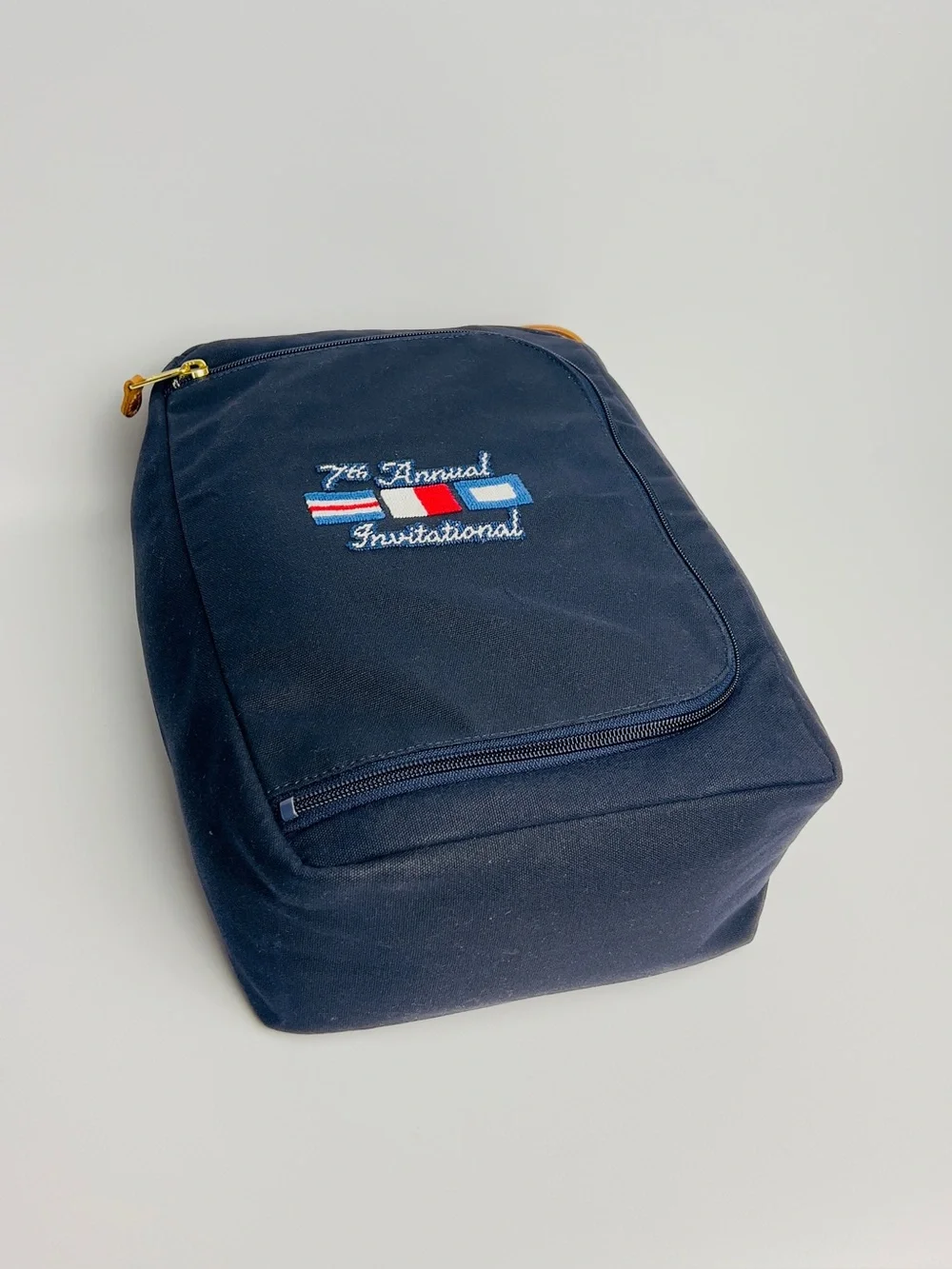 Smathers & Branson Navy Waxed Canvas Shoe Bag (7th Annual International)